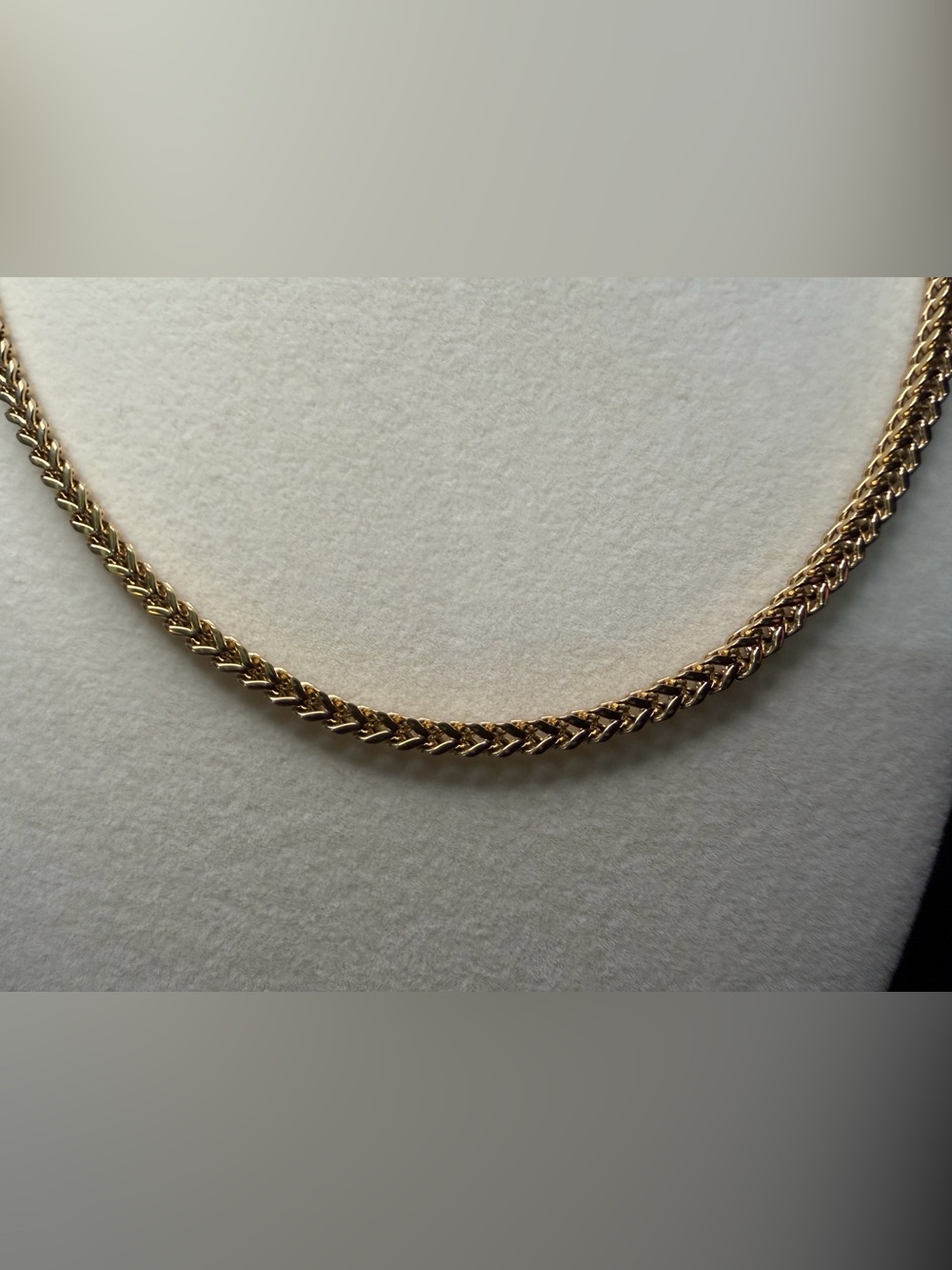 Franco 18in 3MM 14k Stamped Gold finish necklace brand new dainty piece